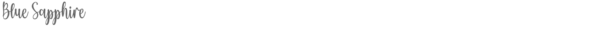 Sample characters Blue Sapphire Font